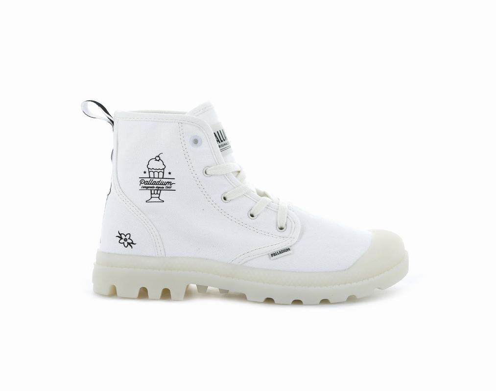 Palladium Pampa Hi Shake Women's Boots White (BTSR56423)